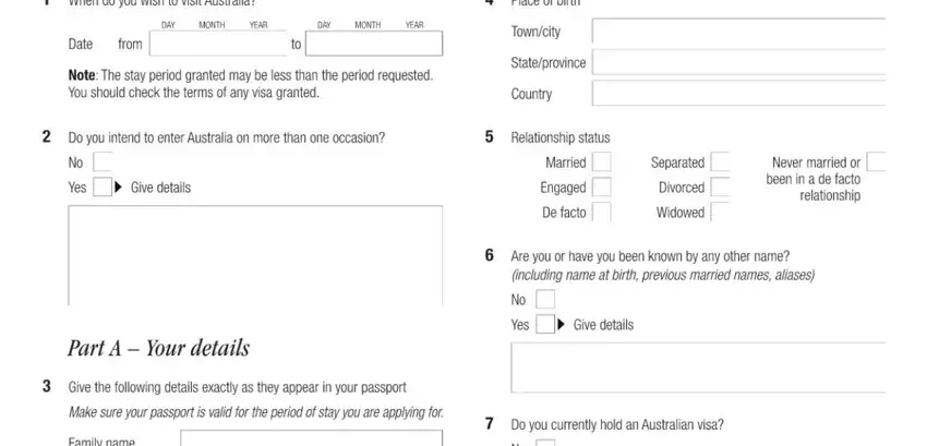 Part no. 1 of filling out form 1419 sample