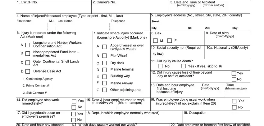 How one can fill out ls 202 portion 1