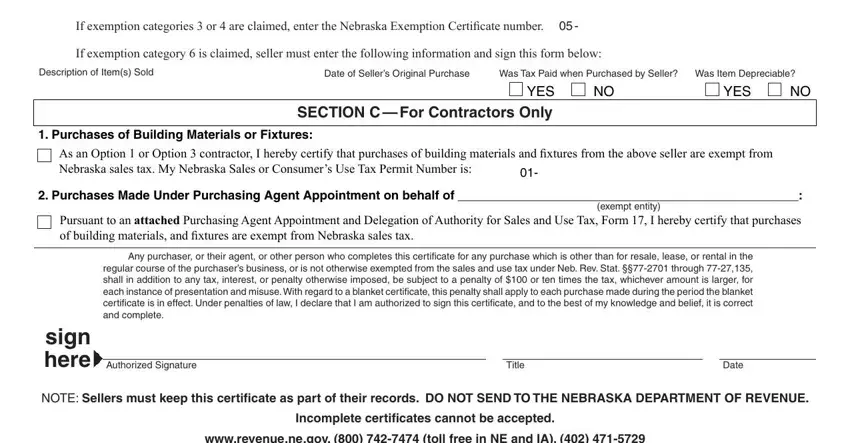 Writing segment 2 of nebraska tax exempt form 13 online