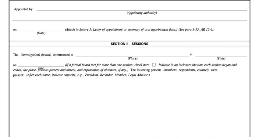 Guidelines on how to fill in da 1574 1 form form step 1