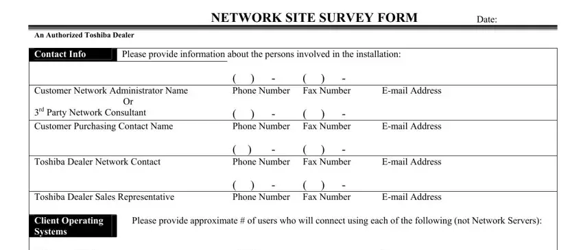 Learn how to prepare site survey template form stage 1