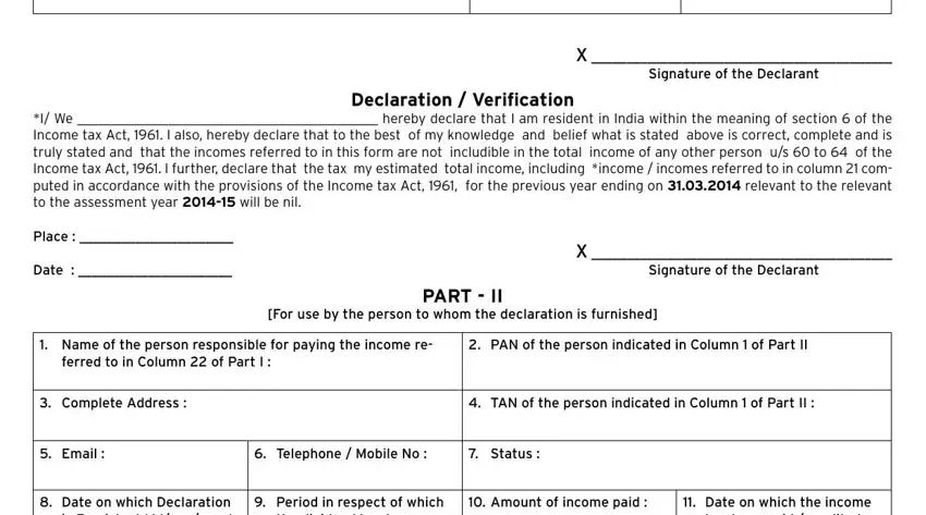 The way to fill out pf form 15g filled sample download portion 5