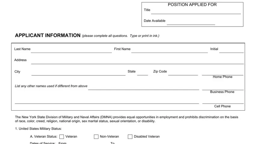 Filling in segment 1 of Dmna Form 1041