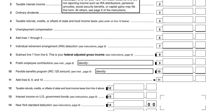 The way to fill out New York Form It 200 step 2