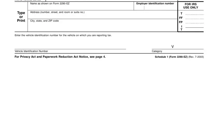 How to fill out ez 2290 online part 5
