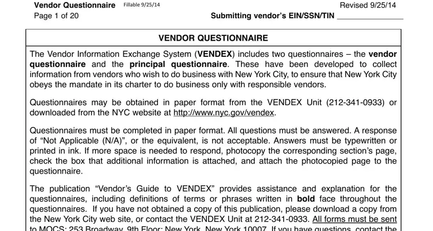 vendor vendex writing process shown (part 2)