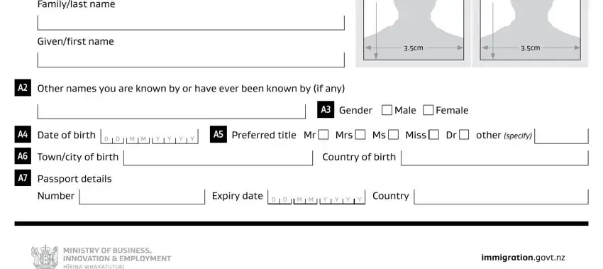 How one can fill in new zealand tourist visitor application part 1