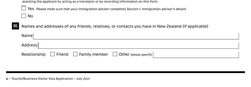 new zealand tourist visitor application writing process outlined (step 4)