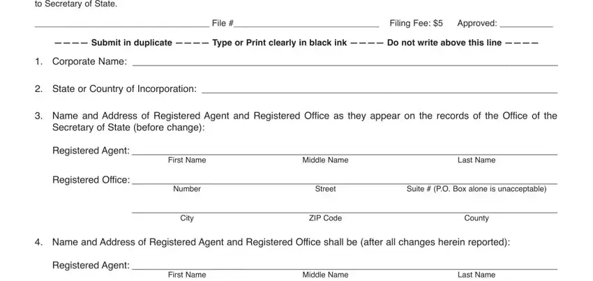 Filling in part 1 of form nfp 105 10 105 20
