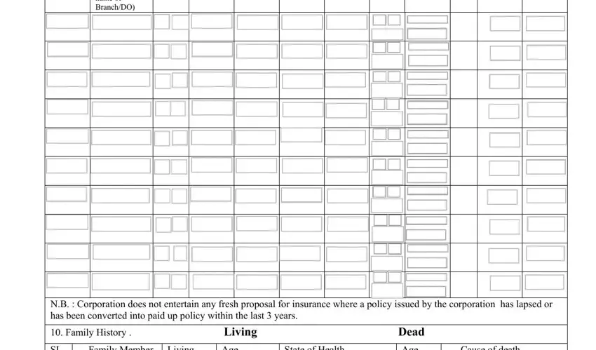 Family Member Living  Dead, Cause of death, and Age  Living inside lic form 300 rev 2020 pdf download english