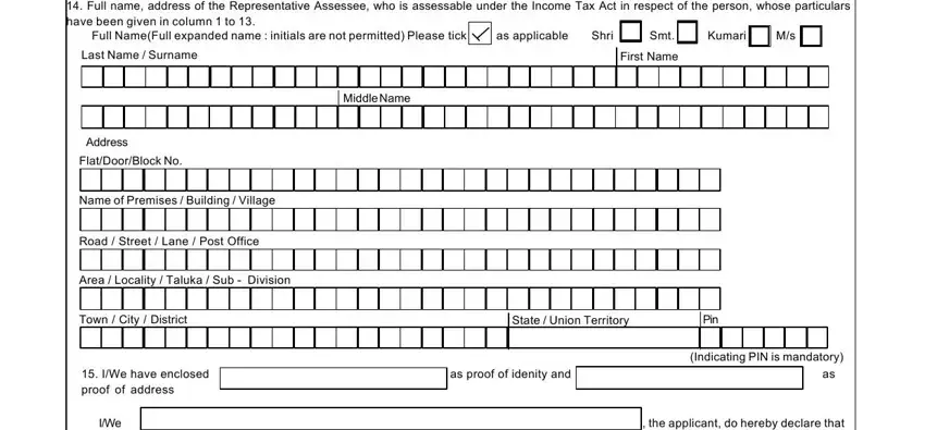 Guidelines on how to fill in pan card form 49a filled sample pdf stage 5
