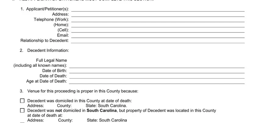 Filling out segment 2 in sc 300 es form