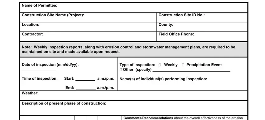 Filling in segment 1 of wisconsin form 3400 187