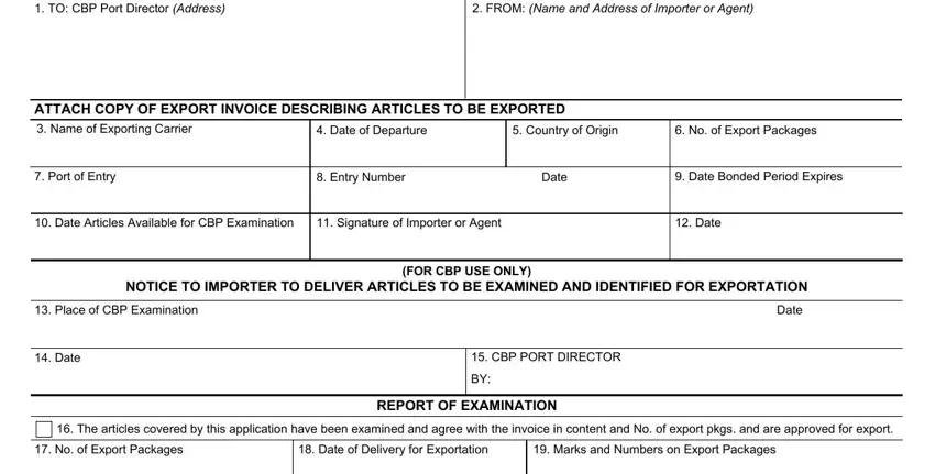 customs form 3495 writing process outlined (part 1)
