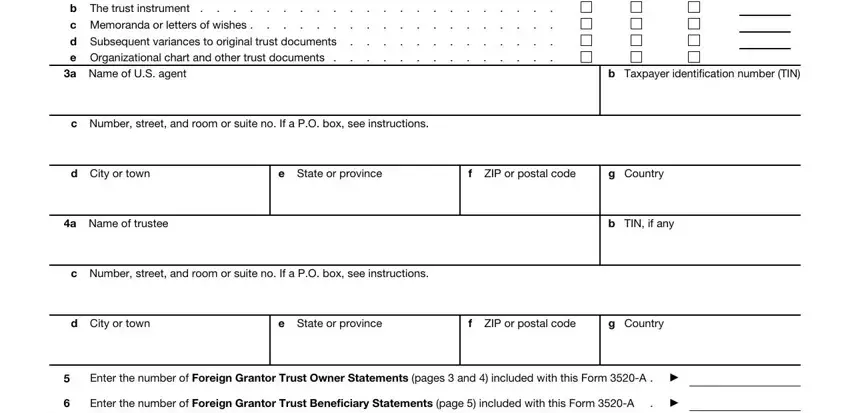 2020 Form IRS 3520-A Fill Online writing process detailed (part 2)