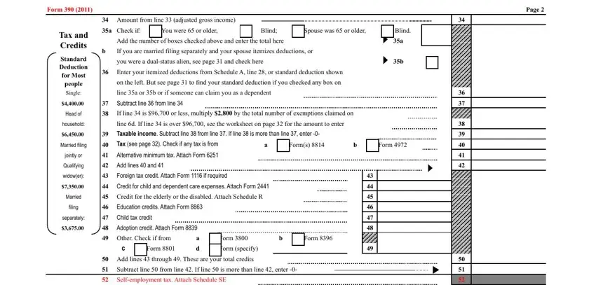Filling out part 4 of american samoa tax office
