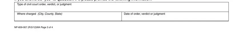 Stage # 5 for filling out Endorser