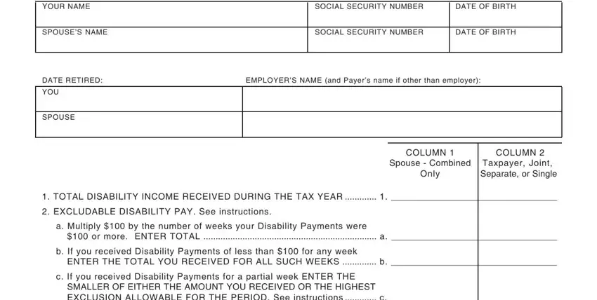 Part number 1 of filling out Form 41 127A