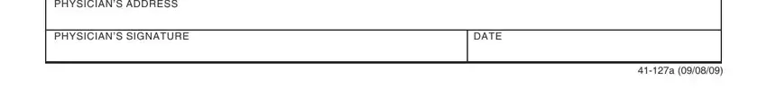 Filling out segment 3 in Form 41 127A