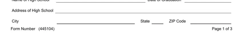 Form 445104 conclusion process detailed (step 3)