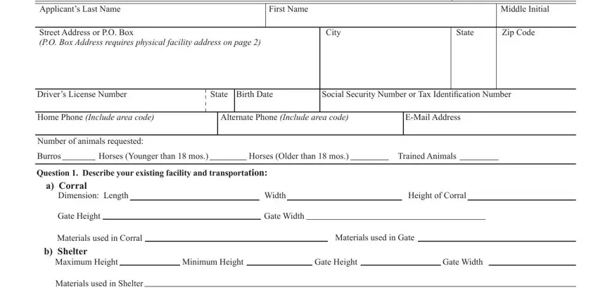 Filling out part 1 of Form 4710 10