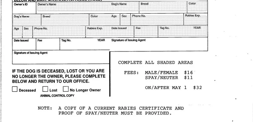 macomb county dog licenses completion process shown (step 1)