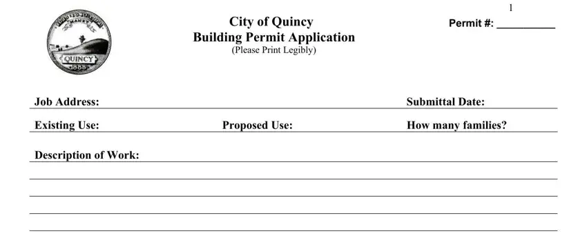 The best way to fill out ma quincy building permit application part 1