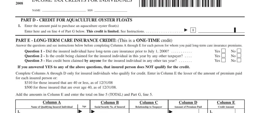 Enter the amount paid to purchase, FORM CR, and NAME  SSN inside maryland tax form 502cr