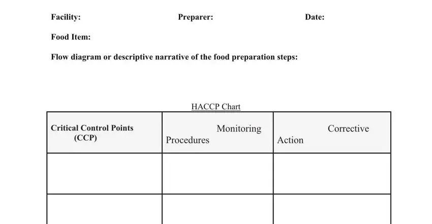 Writing part 3 of haccp template template