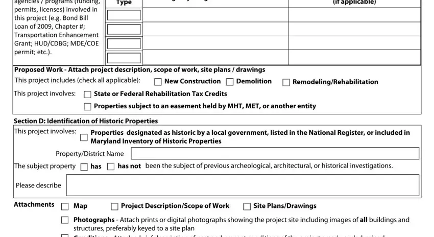 Find out how to complete maryland project form stage 2