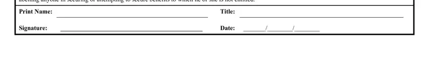 Signature, Date, and Title in wv report injury