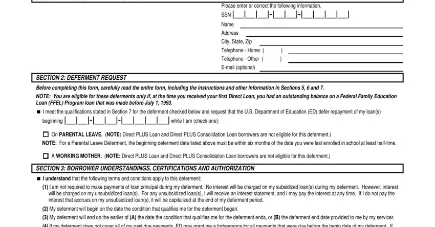 Guidelines on how to fill out Form Omb 1845 0011 part 1