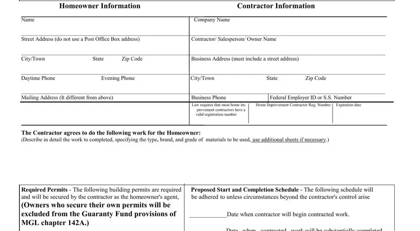 massachusetts contract contractor writing process described (part 1)