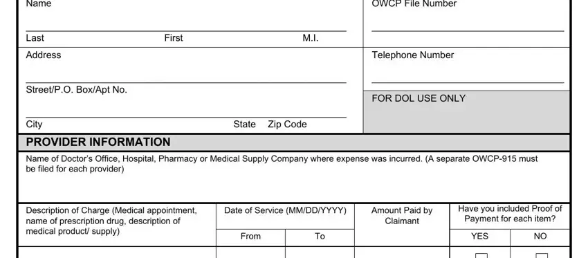 Form Owcp 915 ≡ Fill Out Printable PDF Forms Online