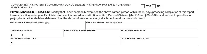 Part # 3 of filling in medical form for eversource