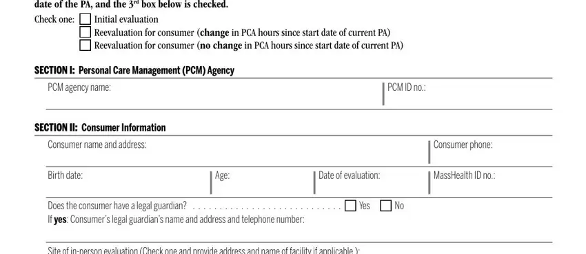 The right way to fill out pca request stage 1