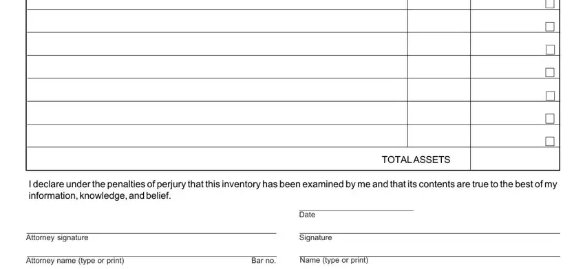 Filling out part 2 in file scao form