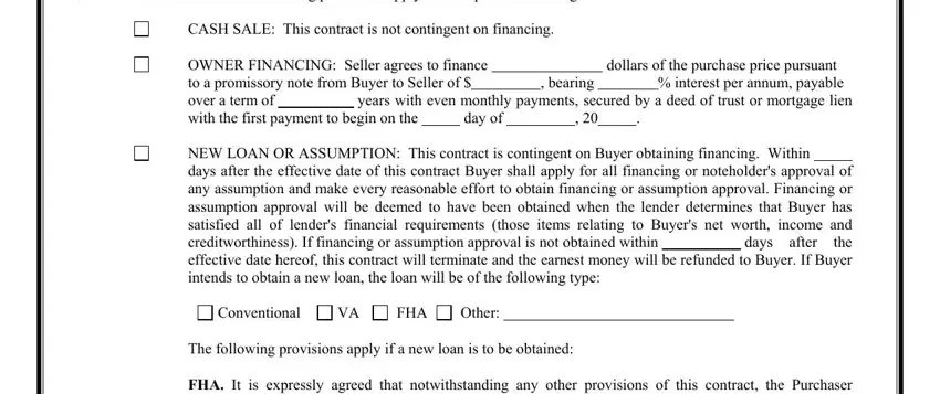 Writing section 3 in wyoming real estate purchase and sale agreement form