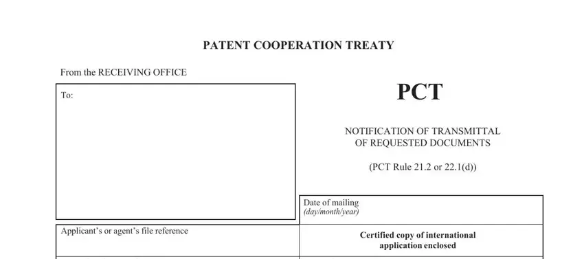 Form Pct Ro 122 conclusion process explained (portion 1)