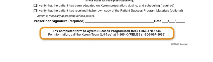 Completing part 3 of xyrem order form pdf