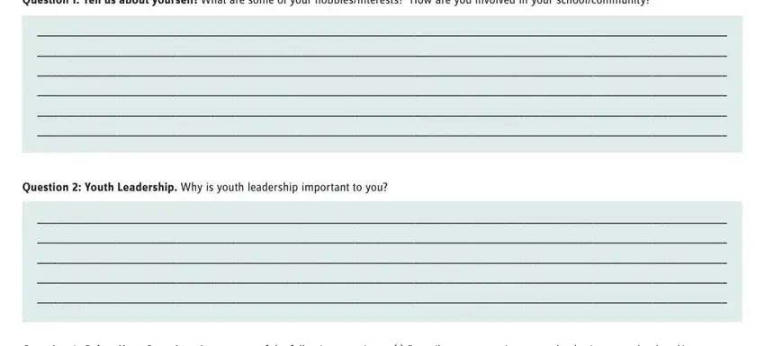 yadaap youth leader application writing process shown (step 3)