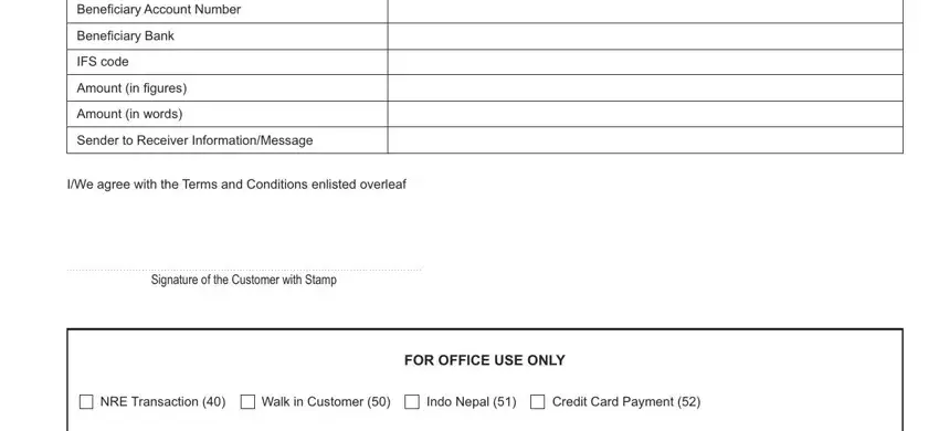 How you can fill out yes bank rtgs form step 2