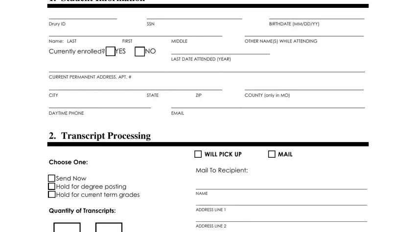 drury transcript request form writing process clarified (part 1)