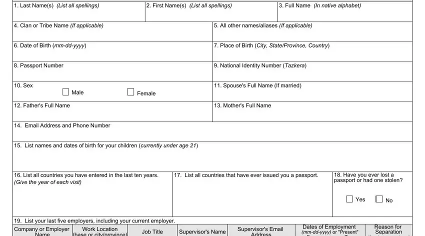 example of gaps in ds 157 fillable form