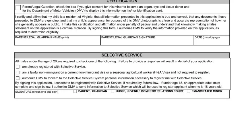How you can complete Dmv Form Dl 5 portion 5