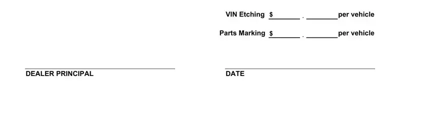 VIN Etching, per vehicle, and per vehicle inside ct dmv dealers and repairers
