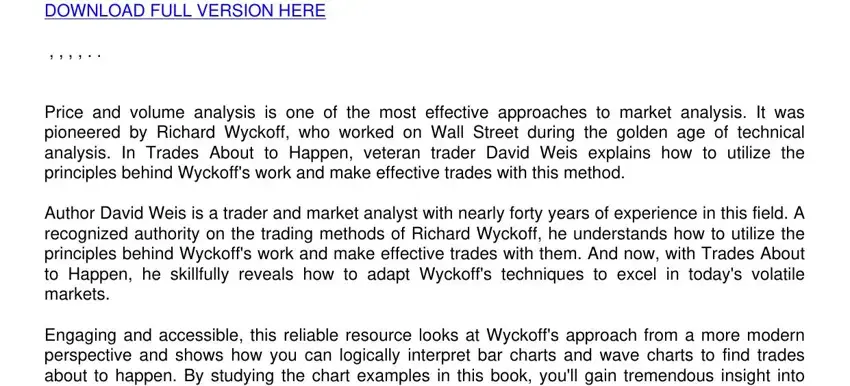 trades about to happen a modern adaptation of the wyckoff method pdf writing process explained (portion 1)