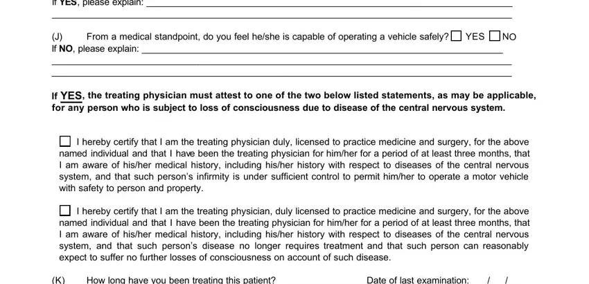 How long have you been treating, I hereby certify that I am the, and Page  F Is there any evidence of of de medical form