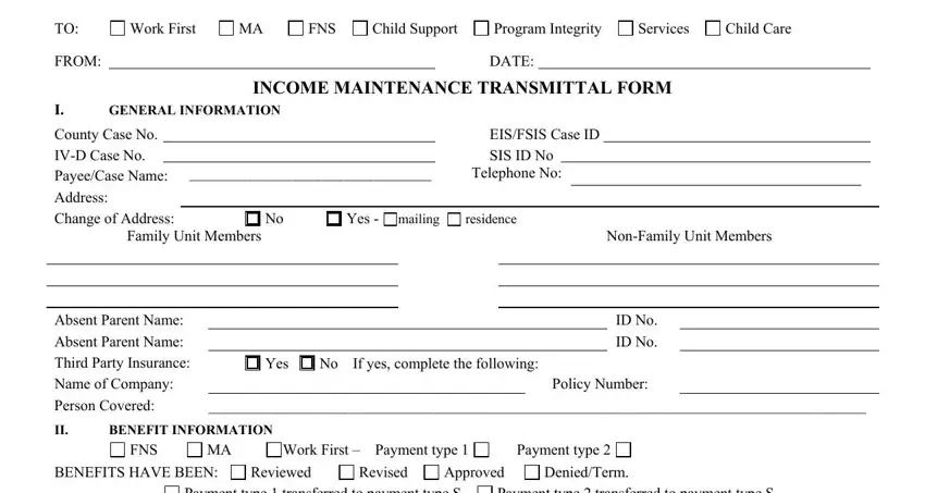 Tips to fill in TRANSMITTAL part 1