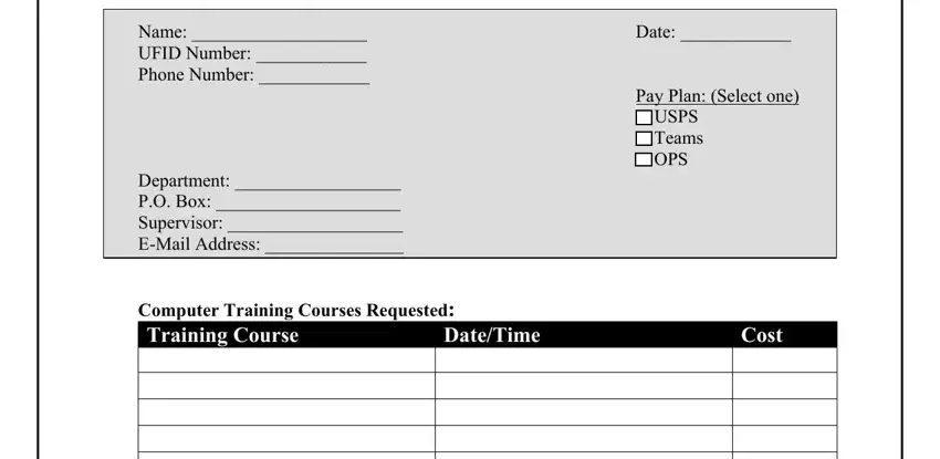 training request form sample writing process clarified (step 1)